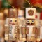 Christmas Nutcracker Ornament Set-Gold and Silver Glittered Christmas Soldier, Nutcrackers Xmas Tree Ornament Set(5.51'', Set of 5pcs)